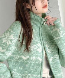 ノルディック」に該当するニット/セーター（グリーン・カーキ/緑色系