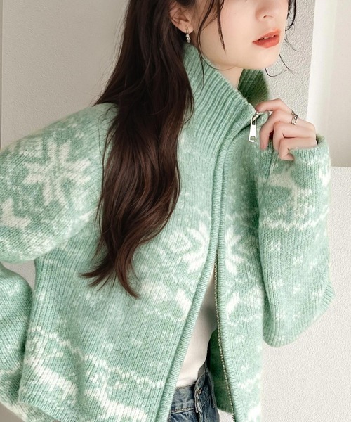 セール】【mily bilet】冬の定番でアレンジ万能♪ノルディック柄ダブル