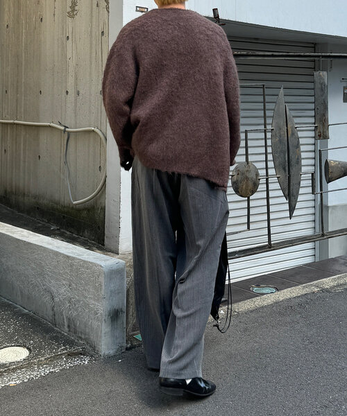 WHIMSIC（ウィムジック）の「【UNISEX】シャギーニットカーディガン（カーディガン/ボレロ・レディース・グレー/ブラウン/グリーン/ピンク/イエロー・FREE）」の18枚目の写真