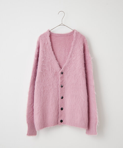 WHIMSIC（ウィムジック）の「【UNISEX】シャギーニットカーディガン（カーディガン/ボレロ・レディース・グレー/ブラウン/グリーン/ピンク/イエロー・FREE）」の12枚目の写真