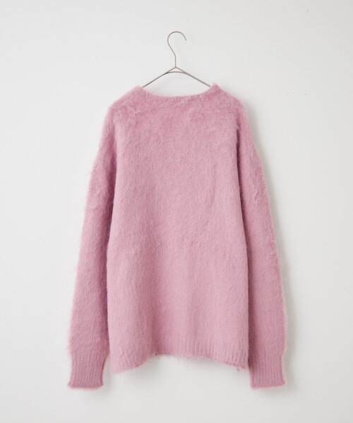 WHIMSIC（ウィムジック）の「【UNISEX】シャギーニットカーディガン（カーディガン/ボレロ・レディース・グレー/ブラウン/グリーン/ピンク/イエロー・FREE）」の13枚目の写真