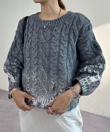 SHENERY ショートケーブルニット