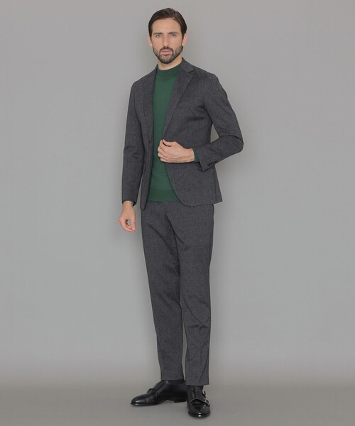 MACKINTOSH LONDON（マッキントッシュ ロンドン）の「【L】【WEB・一部店舗限定】【FLEX JERSEY】メランジグレンチェックセットアップジャケット（テーラードジャケット・メンズ・ネイビー/グレー系その他2・40/38/42）」の3枚目の写真