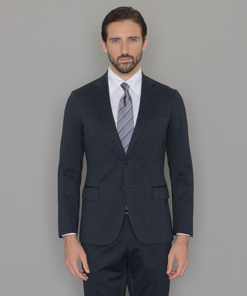 MACKINTOSH LONDON（マッキントッシュ ロンドン）の「【L】【WEB・一部店舗限定】【FLEX JERSEY】メランジグレンチェックセットアップジャケット（テーラードジャケット・メンズ・ネイビー/グレー系その他2・40/38/42）」の6枚目の写真