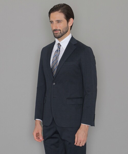 MACKINTOSH LONDON（マッキントッシュ ロンドン）の「【L】【WEB・一部店舗限定】【FLEX JERSEY】メランジグレンチェックセットアップジャケット（テーラードジャケット・メンズ・ネイビー/グレー系その他2・40/38/42）」の7枚目の写真