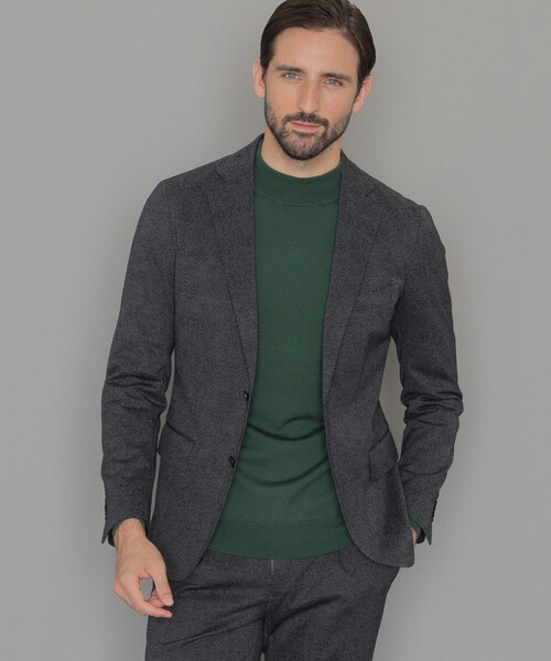 MACKINTOSH LONDON（マッキントッシュ ロンドン）の「【L】【WEB・一部店舗限定】【FLEX JERSEY】メランジグレンチェックセットアップジャケット（テーラードジャケット・メンズ・ネイビー/グレー系その他2・40/38/42）」の15枚目の写真