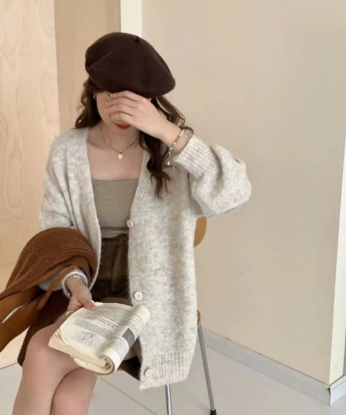 セール】ラメドッキングニットカーディガン（カーディガン/ボレロ
