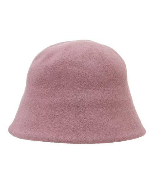 earth music&ecology(アースミュージックアンドエコロジー)の「ウール混チャ-ム付きバケットハット(ハット・レディース・アイボリー/ブラック/ピンク・FREE)」の17枚目の写真