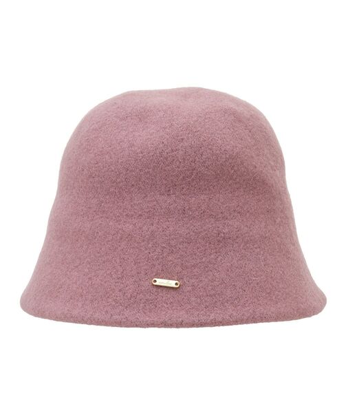 earth music&ecology(アースミュージックアンドエコロジー)の「ウール混チャ-ム付きバケットハット(ハット・レディース・アイボリー/ブラック/ピンク・FREE)」の18枚目の写真