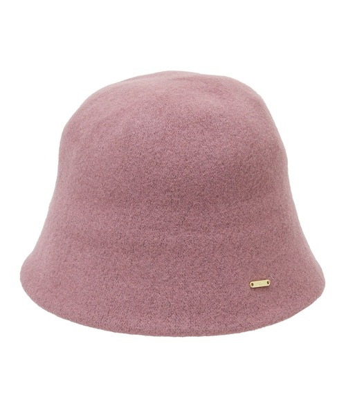 earth music&ecology(アースミュージックアンドエコロジー)の「ウール混チャ-ム付きバケットハット(ハット・レディース・アイボリー/ブラック/ピンク・FREE)」の4枚目の写真