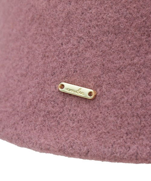 earth music&ecology(アースミュージックアンドエコロジー)の「ウール混チャ-ム付きバケットハット(ハット・レディース・アイボリー/ブラック/ピンク・FREE)」の7枚目の写真
