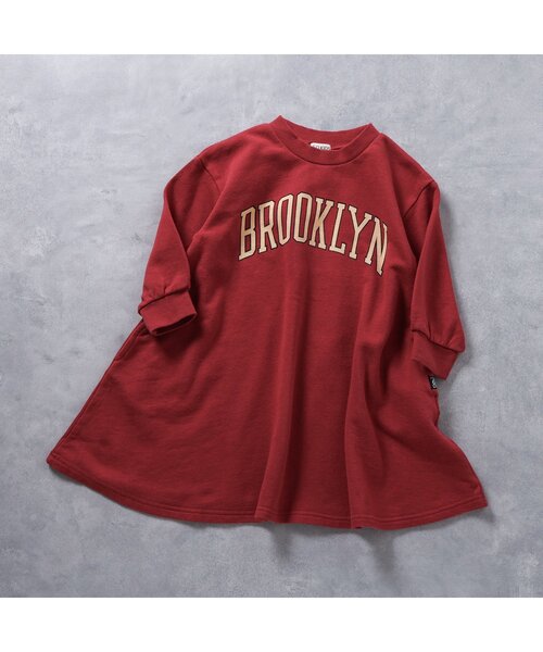 F.O.KIDS（エフオーキッズ）の「【リンク】4色2柄カレッジワンピ（ワンピース・キッズ・グリーン/レッド/ネイビー/アイボリー・80/90/100/110/120/130/140）」の10枚目の写真