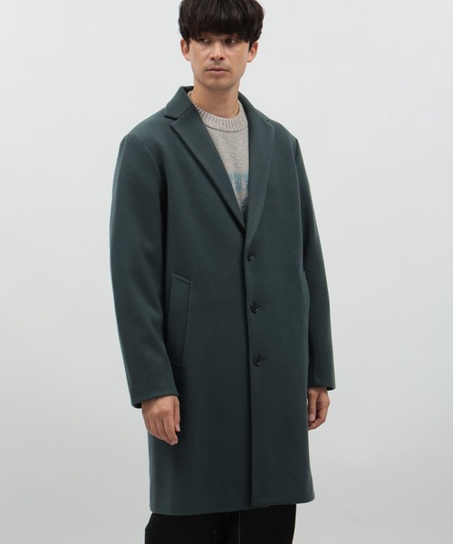 LAKOLE(ラコレ)の「ウーリーテックチェスターコート / 116720(チェスターコート・メンズ・チャコールグレー/ブラック/ブラウン/グリーン・SMALL/MEDIUM/LARGE/X-LARGE)」の9枚目の写真