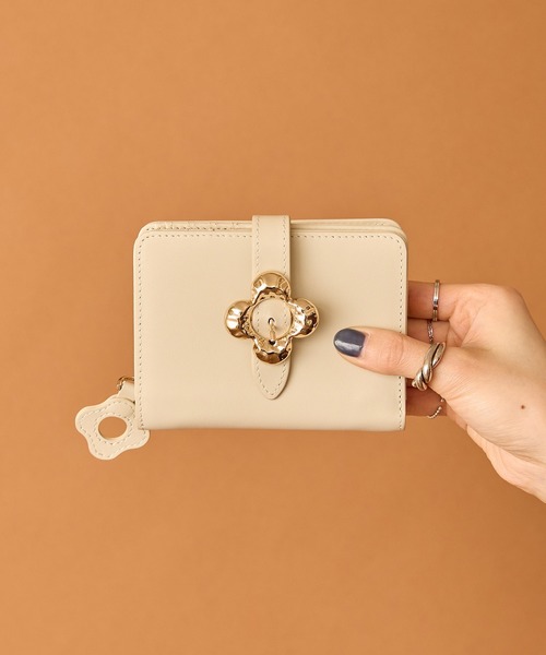 HASHIBAMI】フラワーバックル 二つ折りウォレット（財布）｜HASHIBAMI