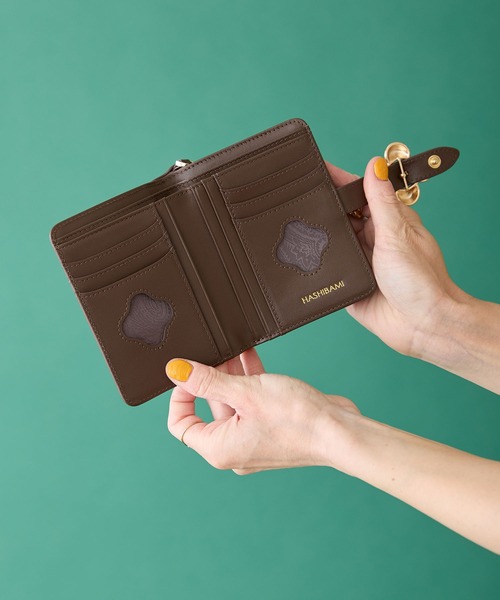 【HASHIBAMI】フラワーバックル 二つ折りウォレット(財布)|HASHIBAMI(ハシバミ) 【HASHIBAMI】フラワーバックル 二つ折りウォレット(財布)|HASHIBAMI(ハシバミ)