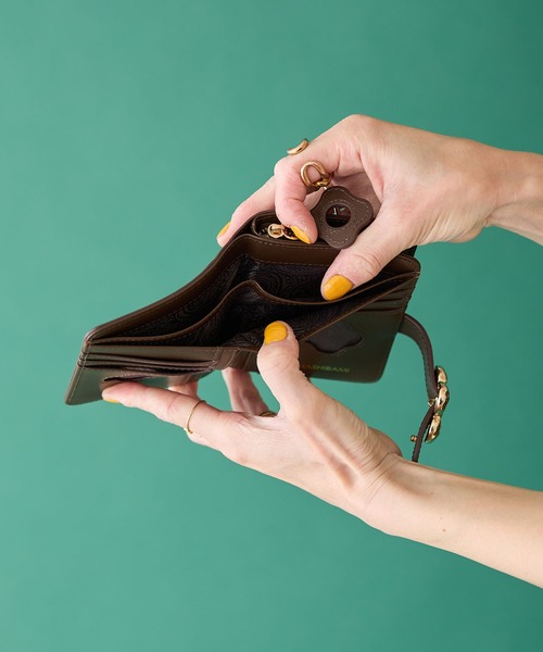 【HASHIBAMI】フラワーバックル 二つ折りウォレット(財布)|HASHIBAMI(ハシバミ) 【HASHIBAMI】フラワーバックル 二つ折りウォレット(財布)|HASHIBAMI(ハシバミ)