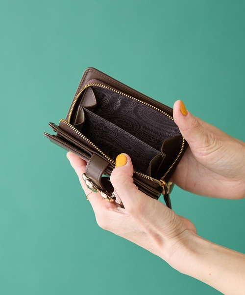 【HASHIBAMI】フラワーバックル 二つ折りウォレット(財布)|HASHIBAMI(ハシバミ) 【HASHIBAMI】フラワーバックル 二つ折りウォレット(財布)|HASHIBAMI(ハシバミ)