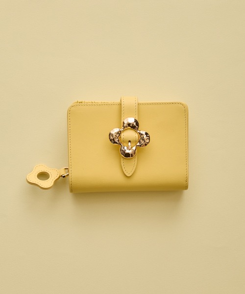 【HASHIBAMI】フラワーバックル 二つ折りウォレット(財布)|HASHIBAMI(ハシバミ) 【HASHIBAMI】フラワーバックル 二つ折りウォレット(財布)|HASHIBAMI(ハシバミ)