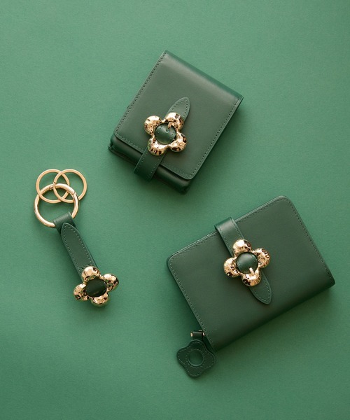 【HASHIBAMI】フラワーバックル 二つ折りウォレット(財布)|HASHIBAMI(ハシバミ) 【HASHIBAMI】フラワーバックル 二つ折りウォレット(財布)|HASHIBAMI(ハシバミ)