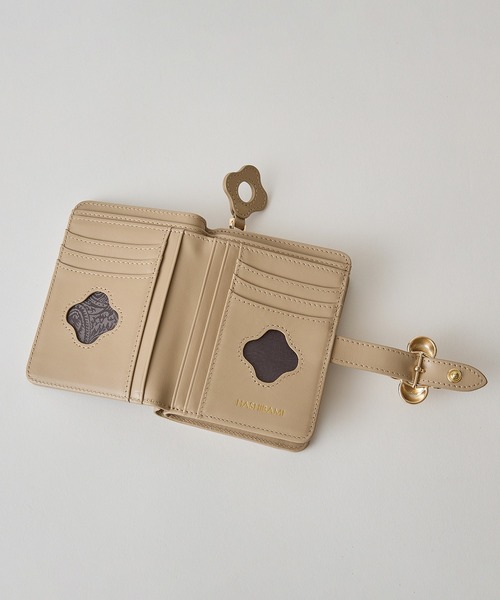 【HASHIBAMI】フラワーバックル 二つ折りウォレット(財布)|HASHIBAMI(ハシバミ) 【HASHIBAMI】フラワーバックル 二つ折りウォレット(財布)|HASHIBAMI(ハシバミ)