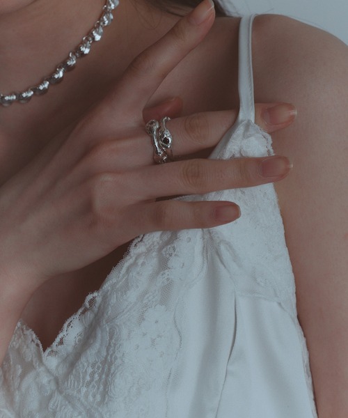 whoseA（フーシー）の「【silver925】Zirconia Ring/ ジルコニア リング（リング・メンズ・ベージュ/グレー/ブラック・10号/12号/16号）」の17枚目の写真