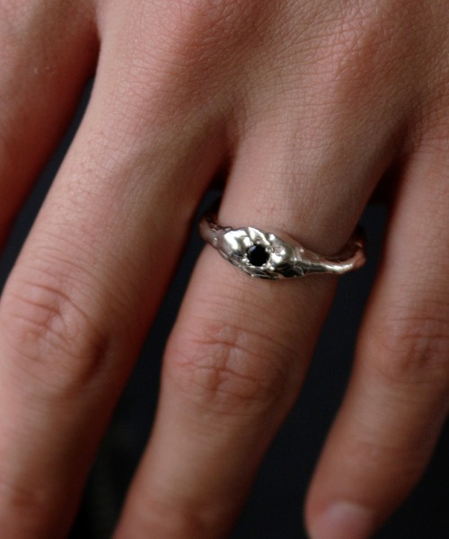 whoseA（フーシー）の「【silver925】Zirconia Ring/ ジルコニア リング（リング・メンズ・ベージュ/グレー/ブラック・10号/12号/16号）」の7枚目の写真