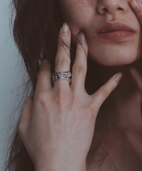 whoseA（フーシー）の「【silver925】Zirconia Ring/ ジルコニア リング（リング・メンズ・ベージュ/グレー/ブラック・10号/12号/16号）」の12枚目の写真