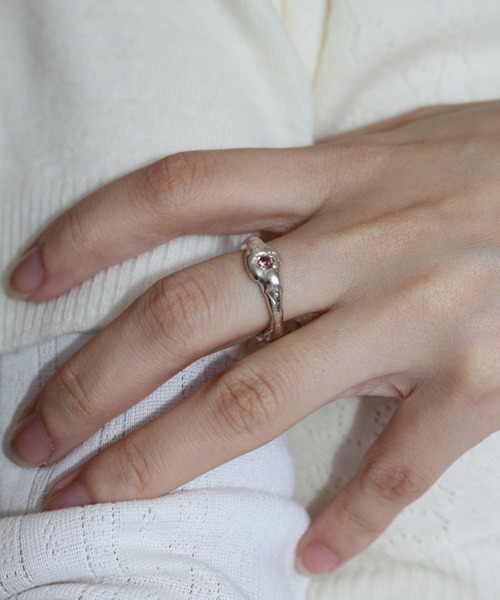 whoseA（フーシー）の「【silver925】Zirconia Ring/ ジルコニア リング（リング・メンズ・ベージュ/グレー/ブラック・10号/12号/16号）」の15枚目の写真