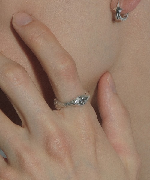 whoseA（フーシー）の「【silver925】Zirconia Ring/ ジルコニア リング（リング・メンズ・ベージュ/グレー/ブラック・10号/12号/16号）」の18枚目の写真