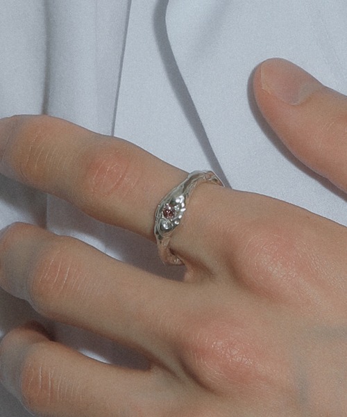 whoseA（フーシー）の「【silver925】Zirconia Ring/ ジルコニア リング（リング・メンズ・ベージュ/グレー/ブラック・10号/12号/16号）」の20枚目の写真