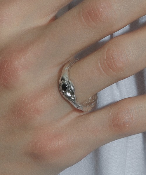 whoseA（フーシー）の「【silver925】Zirconia Ring/ ジルコニア リング（リング・メンズ・ベージュ/グレー/ブラック・10号/12号/16号）」の10枚目の写真