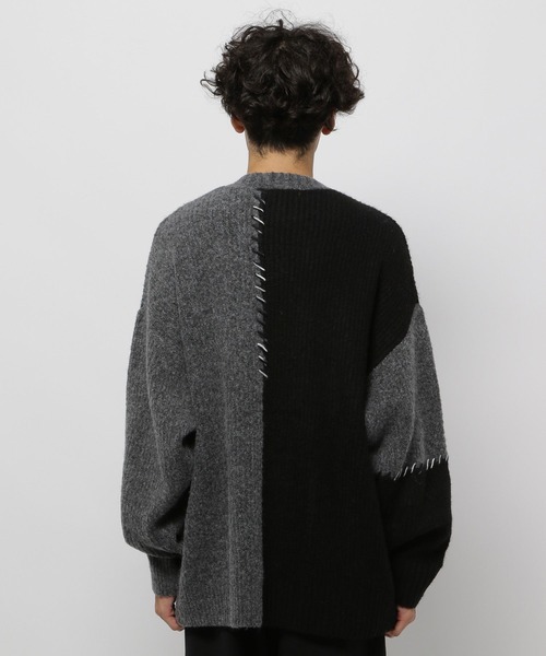 niko and...（ニコアンド）の「かがりステッチニットプルオーバー（ニット/セーター・メンズ・ブラウン/ブラック/アイボリー・MEDIUM/LARGE）」の15枚目の写真