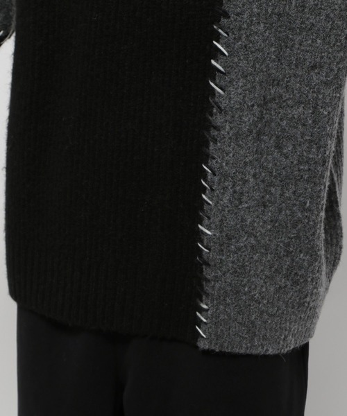 niko and...（ニコアンド）の「かがりステッチニットプルオーバー（ニット/セーター・メンズ・ブラウン/ブラック/アイボリー・MEDIUM/LARGE）」の18枚目の写真