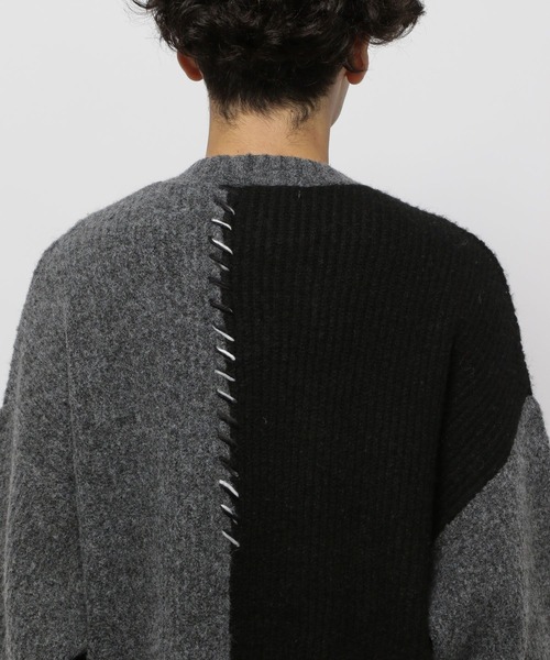 niko and...（ニコアンド）の「かがりステッチニットプルオーバー（ニット/セーター・メンズ・ブラウン/ブラック/アイボリー・MEDIUM/LARGE）」の19枚目の写真