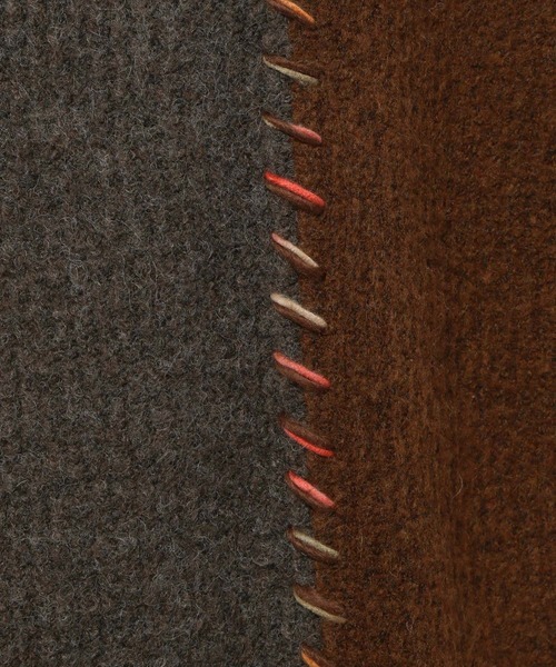 niko and...（ニコアンド）の「かがりステッチニットプルオーバー（ニット/セーター・メンズ・ブラウン/ブラック/アイボリー・MEDIUM/LARGE）」の21枚目の写真