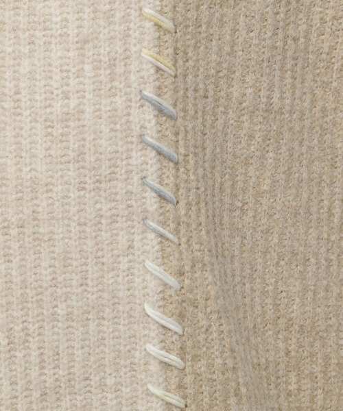 niko and...（ニコアンド）の「かがりステッチニットプルオーバー（ニット/セーター・メンズ・ブラウン/ブラック/アイボリー・MEDIUM/LARGE）」の22枚目の写真