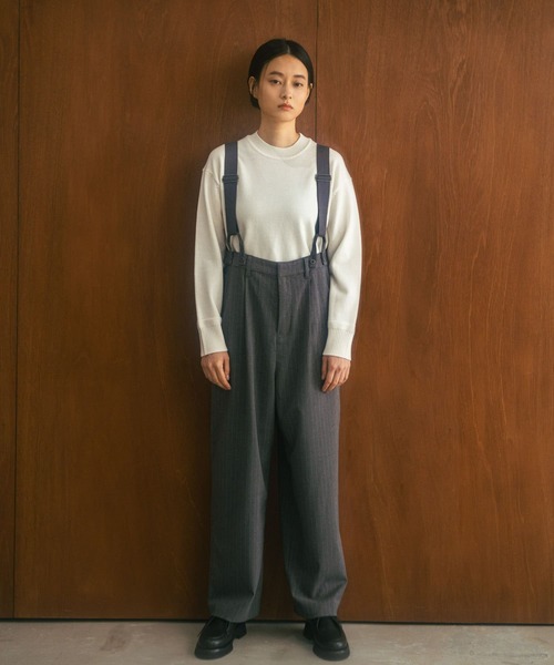 FORK&SPOON（フォークアンドスプーン）の「『洗濯可』FORK&SPOON　ウーステッドヤーンクルーネックニット（ニット/セーター・レディース・アイボリー/ブラック系その他/ブルー/オレンジ系その他・1）」の12枚目の写真