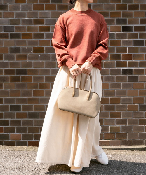 FORK&SPOON（フォークアンドスプーン）の「『洗濯可』FORK&SPOON　ウーステッドヤーンクルーネックニット（ニット/セーター・レディース・アイボリー/ブラック系その他/ブルー/オレンジ系その他・1）」の19枚目の写真