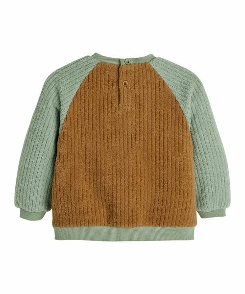 moimoln(モイモルン)の「クリップコーデュロイ起毛トップス(Tシャツ/カットソー・キッズ・ミント/イエロー/ブラウン・90cm/100cm/110cm/120cm)」の8枚目の写真
