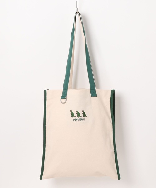 DOUBLE NAME（ダブルネーム）の「【m:rex】withFAN!!トートBAG/ユニセックス（トートバッグ・レディース・ブラック/グリーン/ブルー/ピンク/オレンジ/イエロー/チャコール・FREE）」の4枚目の写真