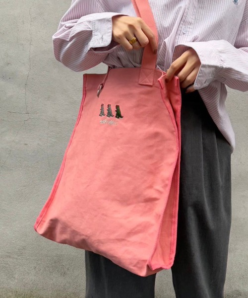 DOUBLE NAME（ダブルネーム）の「【m:rex】withFAN!!トートBAG/ユニセックス（トートバッグ・レディース・ブラック/グリーン/ブルー/ピンク/オレンジ/イエロー/チャコール・FREE）」の13枚目の写真