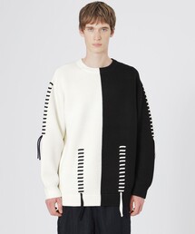 LOVELESS | バイカラーポイントスレッドプルオーバー(ニット/セーター)