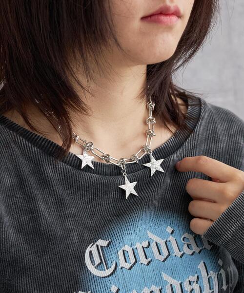 WEGO（ウィゴー）の「WEGO/スターデザインチェーンネックレス（ネックレス・レディース・シルバー・FREE）」の2枚目の写真
