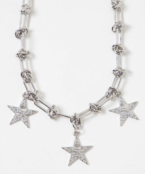 WEGO（ウィゴー）の「WEGO/スターデザインチェーンネックレス（ネックレス・レディース・シルバー・FREE）」の4枚目の写真
