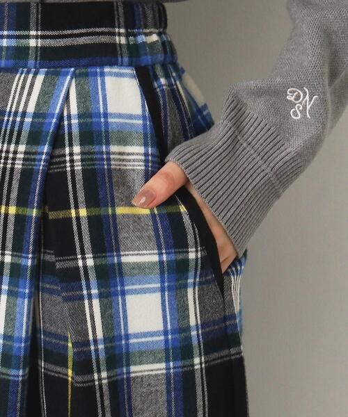 Dessin(デッサン)の「【洗える】起毛チェックタックスカート(XS~L)(スカート・レディース・アイボリー系1/ブルー系1/ピンク系その他・00/01/02/03)」の18枚目の写真