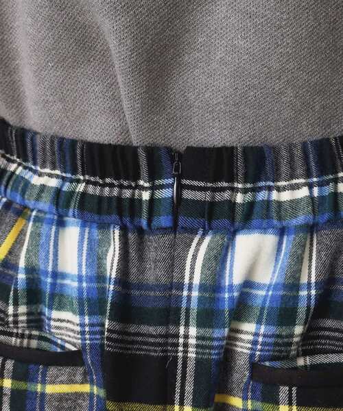 Dessin(デッサン)の「【洗える】起毛チェックタックスカート(XS~L)(スカート・レディース・アイボリー系1/ブルー系1/ピンク系その他・00/01/02/03)」の12枚目の写真