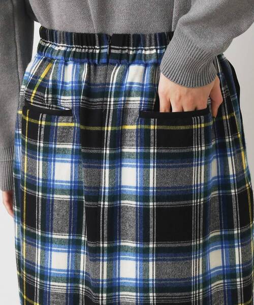 Dessin(デッサン)の「【洗える】起毛チェックタックスカート(XS~L)(スカート・レディース・アイボリー系1/ブルー系1/ピンク系その他・00/01/02/03)」の15枚目の写真