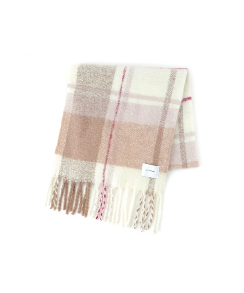 JILL STUART ストール チェック柄　ピンク JILL by JILL STUART（ジルバイジルスチュアート）の「チェック