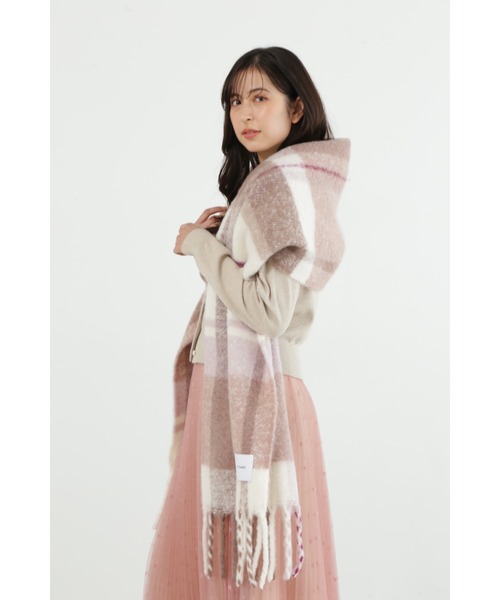 JILL STUART ストール チェック柄　ピンク チェックストール（ストール/ショール）｜JILL by JILL STUART