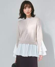 ２３区 ニジュウサンク 秋冬春 レディース 用 シフォン フリル の 可愛い セーター 38 23区｜ニジュウサンク（レディース）のニット/セーター（フリル